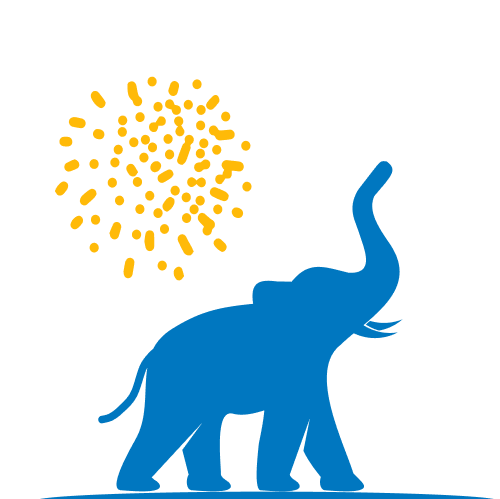 kék elefánt tanúsítvány